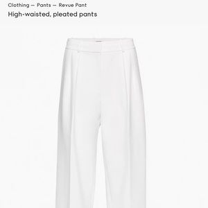 Aritzia Babaton Revue white pant